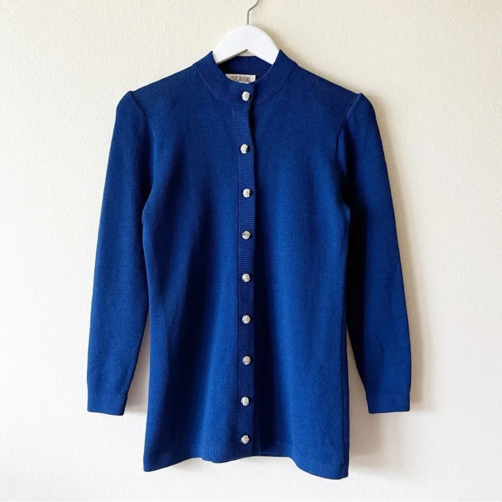 Vintage St. John for Neiman Marcus Santana Knit Pleated Skirt and Jacket Set